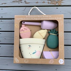 FRUIT Silicone Beach Bucket Set NIB